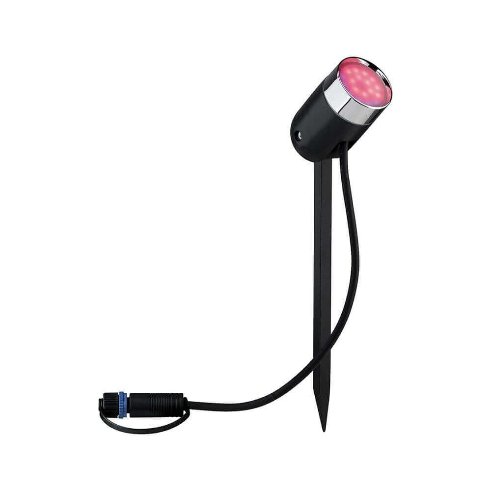 Plug & Shine LED Gartenstrahler Smart Home Zigbee Anthrazit IP65