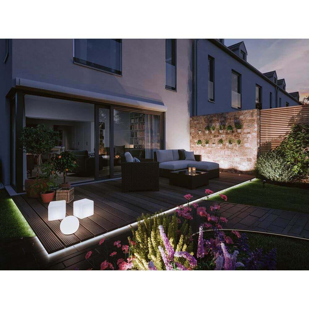 Plug & Shine LED Gartenstrahler Smart Home Zigbee Anthrazit IP65