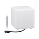 Plug & Shine LED Cube mit Kabel und Erdspieß, 20 cm, für dekoratives Licht im Außenbereich.
