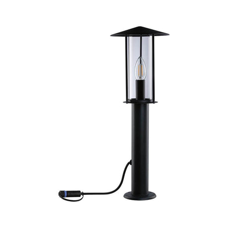Plug & Shine LED Pollerleuchte Classic Anthrazit - elegante Gartenbeleuchtung mit nostalgischem Design