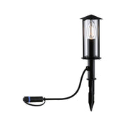 Plug & Shine LED stake bollard light Classic Mini Anthracite in a classic design for outdoor use.