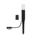 Plug & Shine LED Pollerleuchte Flarea in Schwarz mit IP65 Schutz, ideal für Gehwege und Einfahrten.