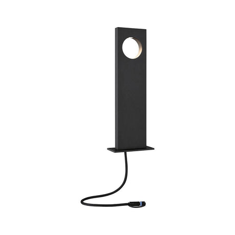 Plug & Shine LED Pollerleuchte Ivo IP65 Grau - elegante Gartenbeleuchtung mit modernem Design