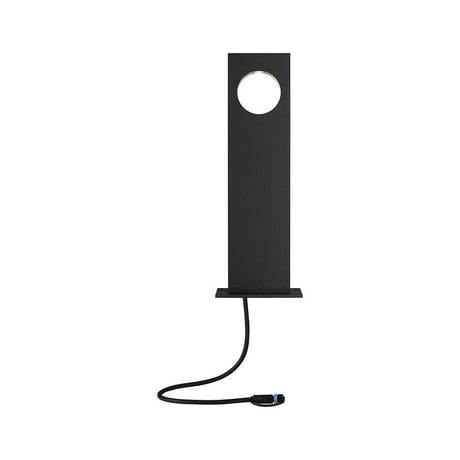 Plug & Shine LED Pollerleuchte Ivo IP65 Grau in elegantem Design für den Garten.