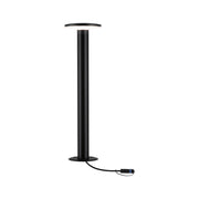 Plug & Shine LED bollard light Plate Anthracite with 360-degree beam angle and permanently installed LED light source.