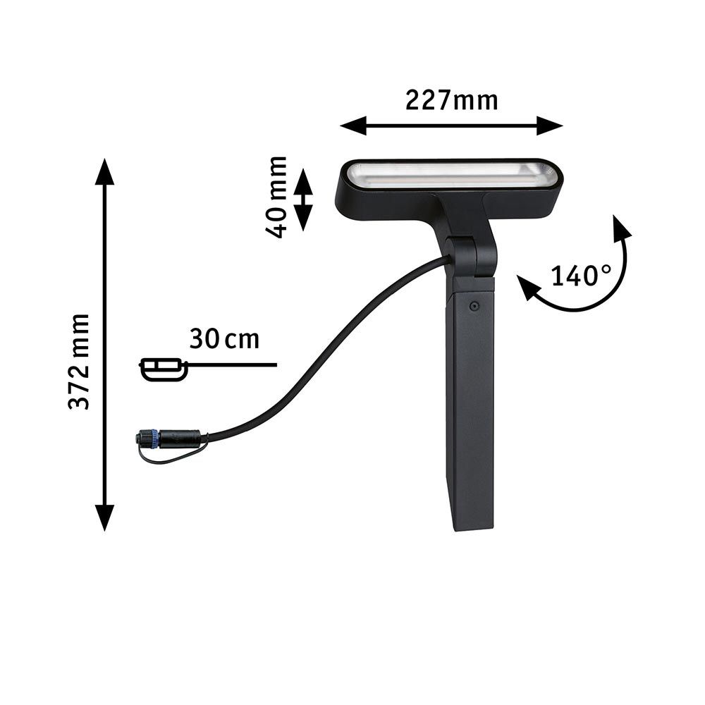 Plug & Shine LED Außen Bodenstrahler Ito IP65  Paulmann   