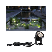 Plug & Shine LED Spot Teichleuchte IP68 Schwarz für Teich und Brunnen mit Unterwasser-Lichteffekten und 2 m Zuleitung