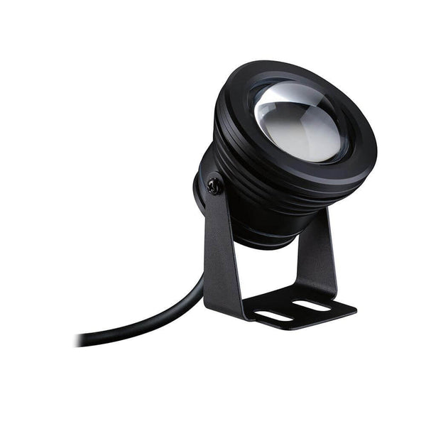 Plug & Shine LED Spot Teichleuchte IP68 Schwarz für Teich und Brunnen, wasserresistent, schwenkbar