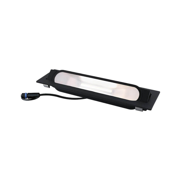 Plug & Shine LED Wandfluter Ito Anthrazit IP67, schwenkbare Außeneinbauleuchte für gezielte warmweiße Lichteffekte.
