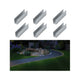 Plug & Shine Neon-Stripe Clip 5cm 6er-Set zum Befestigen von LED Strips auf kurvigen Linien im Garten.
