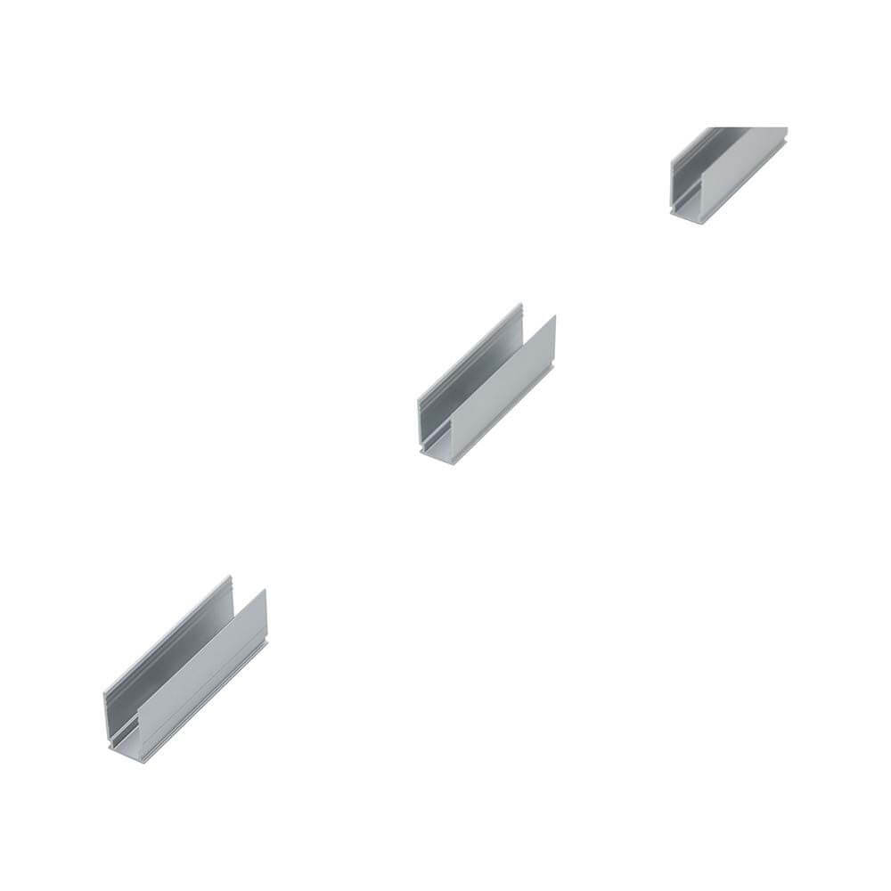 Plug & Shine Neon-Stripe Clip 5cm 6er-Set Montage-Clips aus Aluminium für LED Strips