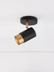 Pogno Deckenleuchte Ø 5,4cm Schwarz, Gold
