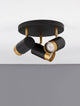Pogno Deckenleuchte 3-flammig Ø 22cm Schwarz, Gold