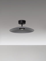 Polifemo LED Deckenleuchte Ø 40cm in Schwarz mit elegantem Design und integriertem Licht