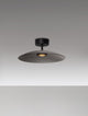 Polifemo LED Deckenleuchte Ø 40cm Up & Down 3000K in modernem Design und eleganter Schwarz-Grau-Farbe.