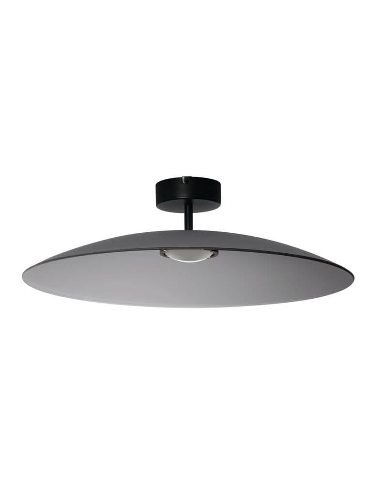 Moderne Polifemo LED Deckenleuchte Ø 60cm in elegantem Schwarz, ideal für stilvolle Innenräume.