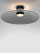 Polifemo LED Deckenleuchte Ø 60cm Up & Down 3000K in modernem Design mit schwarzem Metallfinish.