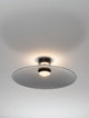 Polifemo LED Deckenleuchte Ø 60cm Up & Down 3000K auf weißem Hintergrund, modernes Design.