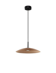 Polifemo LED Pendelleuchte Ø 40cm 3000K moderne schwarze und braune Designerlampe aus Metall und Glas