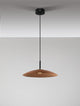 Polifemo LED Pendelleuchte Ø 40cm 3000K in Schwarz und Braun, moderne Designer-Lampe von Nova Luce.
