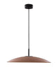 Polifemo LED Pendelleuchte Ø 60cm 3000K in modernem Design mit brauner und schwarzer Metalloberfläche.