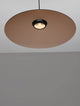 Polifemo LED Pendelleuchte Ø 60cm 3000K mit elegantem Designer-Design in Braun und Schwarz.