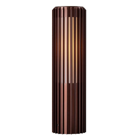 Pollerleuchte Aludra 45 Seaside IP44 in modernem Design mit schöner Licht- und Schattenausstrahlung.