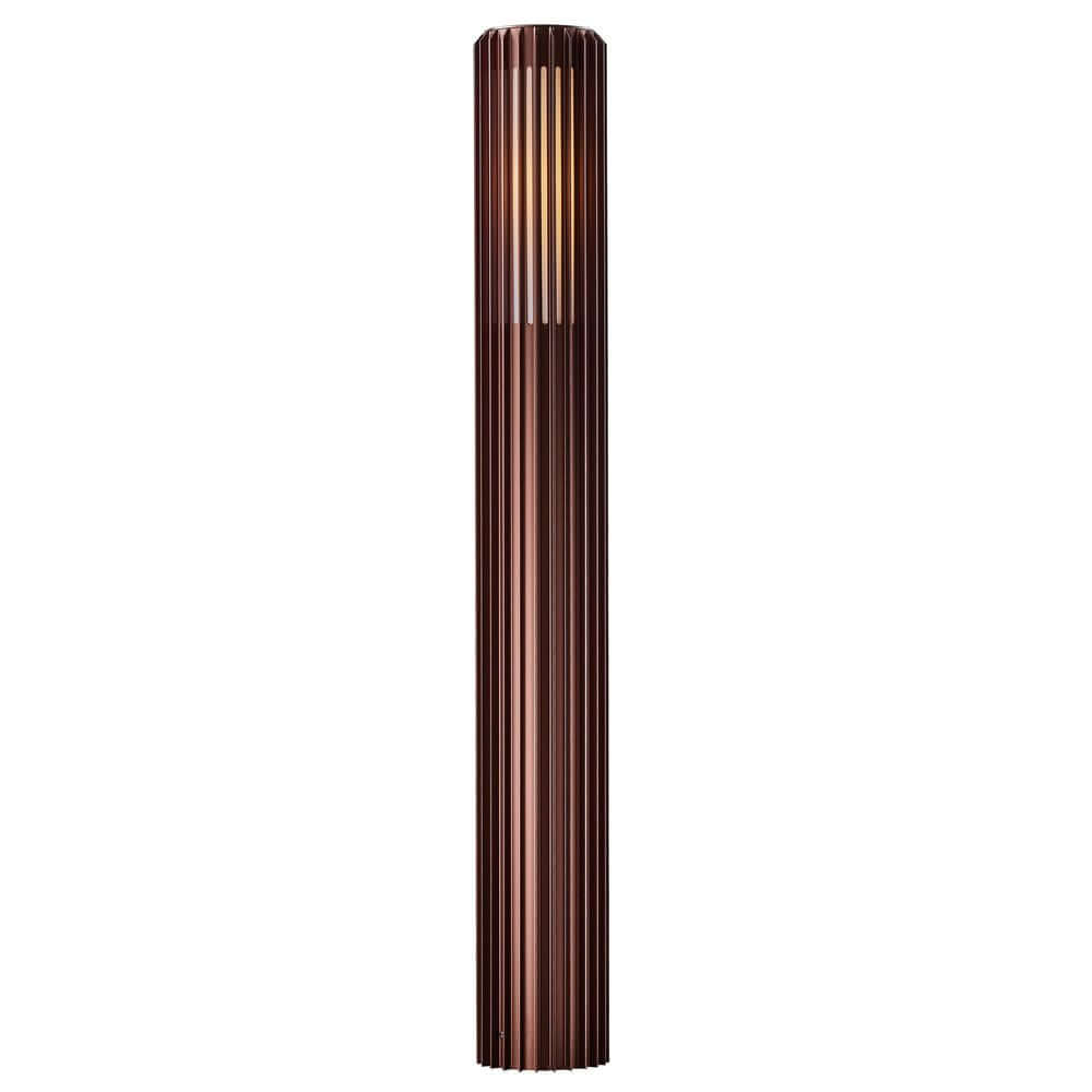 Pollerleuchte Aludra 95 Seaside IP44 mit skulpturalem Design und modernem Minimalismus.