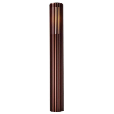 Pollerleuchte Aludra 95 Seaside IP44 mit skulpturalem Design und modernem Minimalismus.