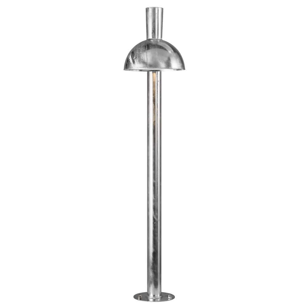 Pollerleuchte Arki 100 IP54 mit kuppelartigem Lampenschirm und minimalistischen Linien.