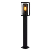 Pollerleuchte Griffin IP44 von Nordlux mit rauchfarbenem Diffusor und geradlinigem Design für Außenbereiche