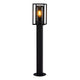 Pollerleuchte Griffin IP44 in modernem Design mit rauchfarbenem Diffusor für angenehmes Licht.