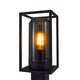 Pollerleuchte Griffin IP44 mit rauchfarbenem Diffusor für angenehmes Licht und modernes Design.