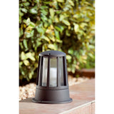 Lampe à plintage moderne Surat IP54 gris foncé