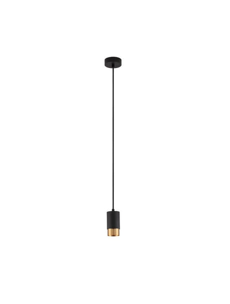 Pongo Pendelleuchte Cover Oben Ø 5,9cm Schwarz, Gold, 10,8cm moderne Nova Luce Hängeleuchte
