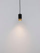 Pongo Pendelleuchte Cover Oben Ø 5,9cm Schwarz, Gold in modernem Design mit elegantem Lichtschein.