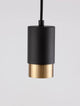 Pongo Pendelleuchte Cover Oben Ø 5,9cm Schwarz, Gold – elegante Kombination aus Schwarz und Gold für modernes Wohndesign.