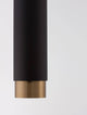 Pongo Pendelleuchte Cover Oben Ø 5,9cm Schwarz, Gold - modernes Design in Schwarz/Gold