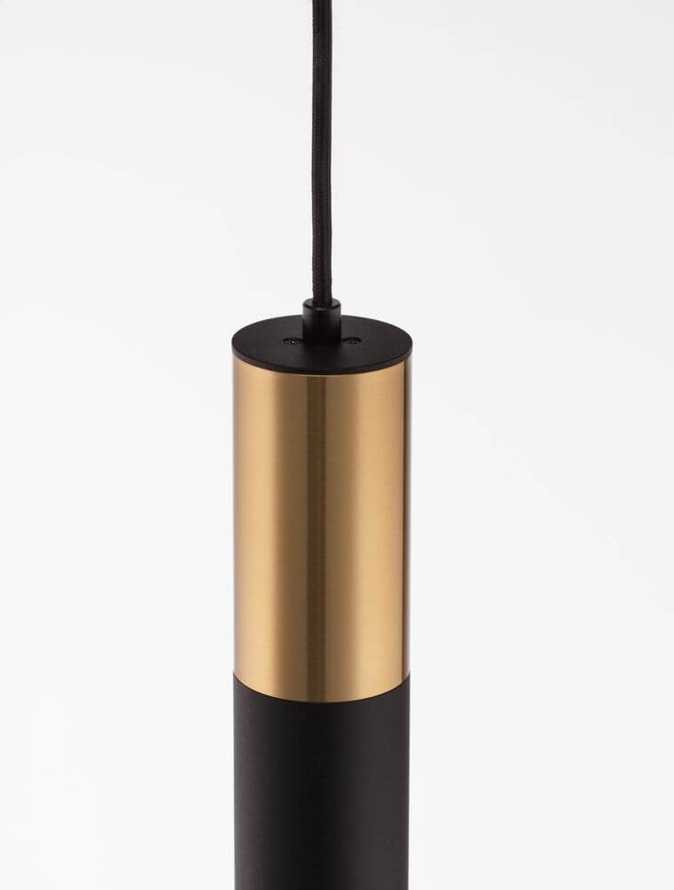 Pongo Pendelleuchte Cover Unten Ø 5,6cm Schwarz, Gold