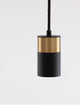 Pongo Pendelleuchte Cover Unten Ø 5,6cm Schwarz, Gold elegant hängend im modernen Design von Nova Luce
