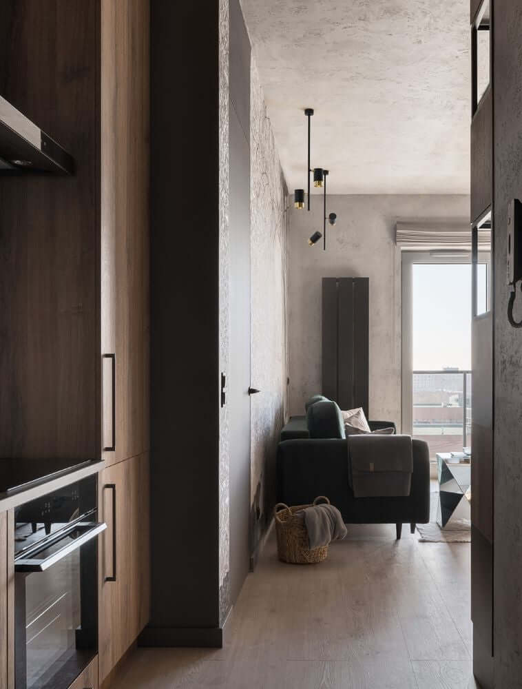 Pongo Pendelleuchte Deckenaufbau 2-flammig Ø 5,9cm Schwarz, Gold in modernem Wohnraum