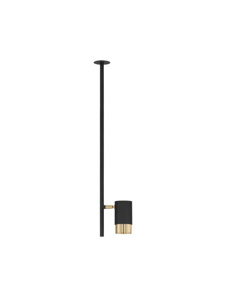 Lampa wisząca Pongo sufit 1-tłuszczowy Ø 5,9 cm czarny, złoty