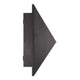 Pontio Außenwandlampe IP54 in geometrischem Design von der Seite, aus lackiertem Aluminium.