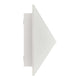Pontio Außenwandlampe IP54 in eleganter, geometrischer Form mit mattem Aluminium-Finish.