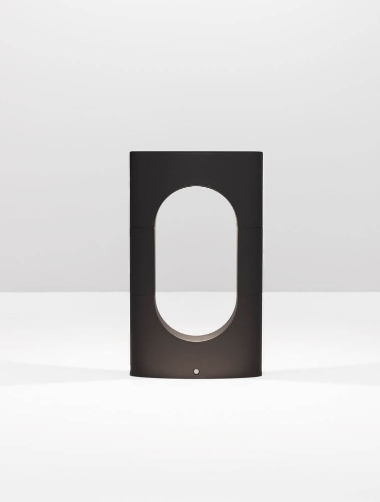 Portal LED Außensockelleuchte 3000K Schwarz IP54 in modernem Design von Nova Luce