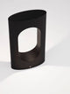 Portal LED Außensockelleuchte 3000K Schwarz IP54 in modernem Design für Garten oder Terrasse.