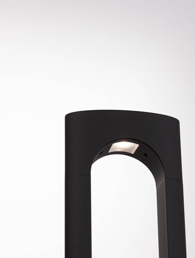 Portal LED Außenwegeleuchte 3000K Schwarz IP54 - moderne Außenbeleuchtung aus Aluminium.