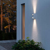 Potenza outdoor wall light white, clear acrylic glass