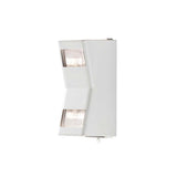 Potenza outdoor wall light white, clear acrylic glass