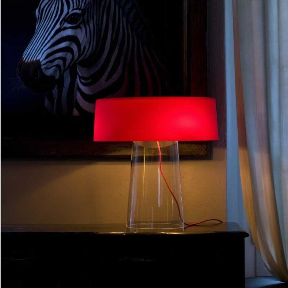 Nachttischlampe Glam Small T1 Rot  Prandina   